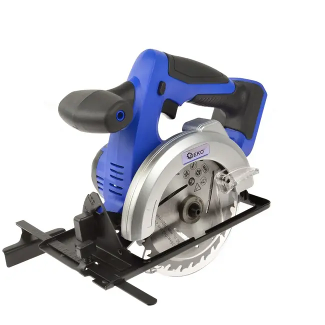 GEKO Accu cirkelzaag - 18V - 136 mm blad - Diepte- en schuinaanpassing zonder gereedschap