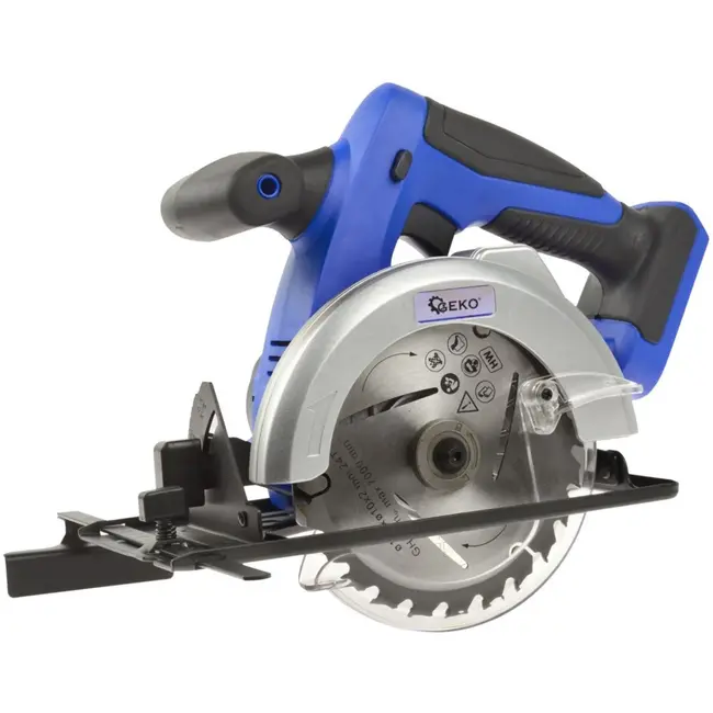 GEKO Accu cirkelzaag - 18V - 136 mm blad - Diepte- en schuinaanpassing zonder gereedschap