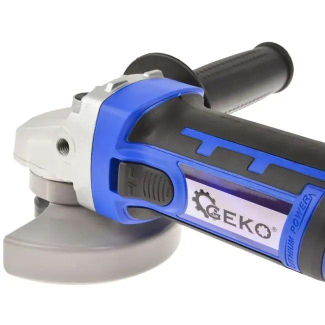 GEKO Draadloze haakse slijper - 18V Li-ion - Ergonomische grip - 115 mm schijf - 8000 tpm