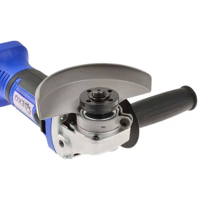 GEKO Draadloze haakse slijper - 18V Li-ion - Ergonomische grip - 115 mm schijf - 8000 tpm