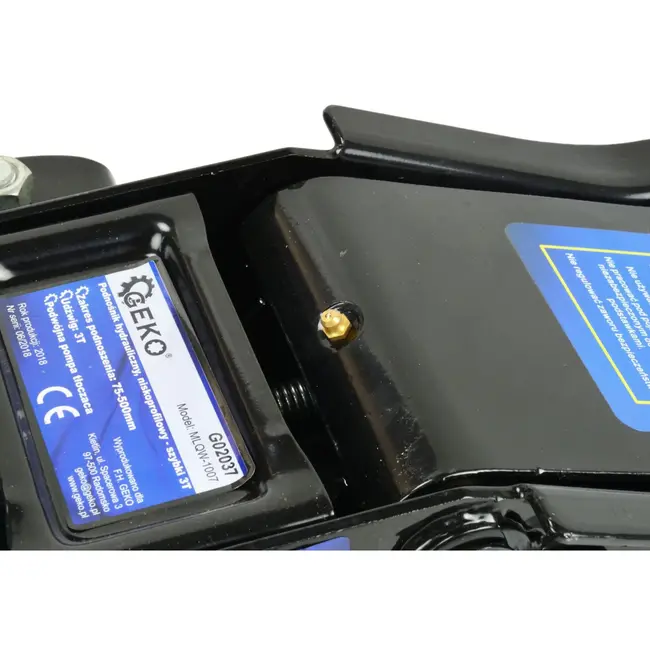 GEKO Hydraulische krik - laag profiel - snelle dubbele pomp - 3 ton - 75-500 mm