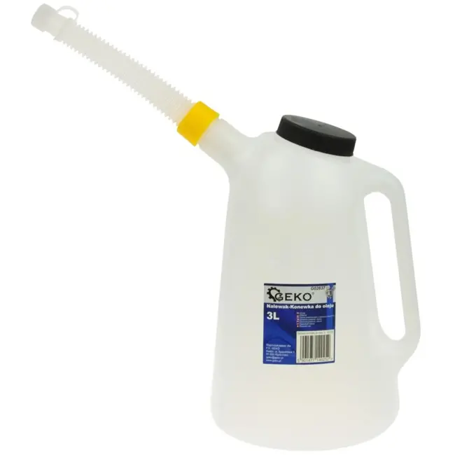 GEKO Plastic maatkan - 3 liter - flexibele tuit - olie- en zuurresistent