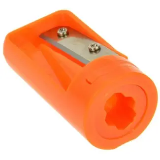 GEKO Puntenslijper voor timmermanspotlood - kunststof behuizing - stalen mes