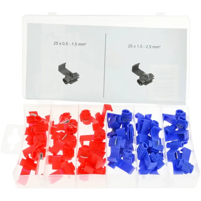 GEKO Quick splice connector set - snel en eenvoudig bedraden - 50 stuks