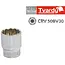 Tvardy Duurzame dopsleutel 12 mm - Bi-Hexagon - Verchroomd staal 50BV30 - 1/2" aansluiting