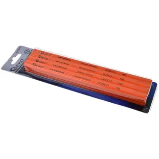 GEKO Timmermanspotlood - HB Hardheid - 245 mm - 12 stuks