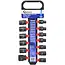 GEKO Impact dopsleutelset - 6-punts - Cr-V staal - 13-delig - 10-27 mm