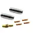 GEKO Set lasmondstukken - precisie - 0.8mm & 1.0mm - 4 stuks