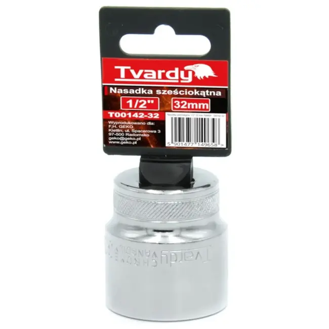 Tvardy Zeskant dopsleutel - 32 mm - Duurzaam chroom vanadium staal