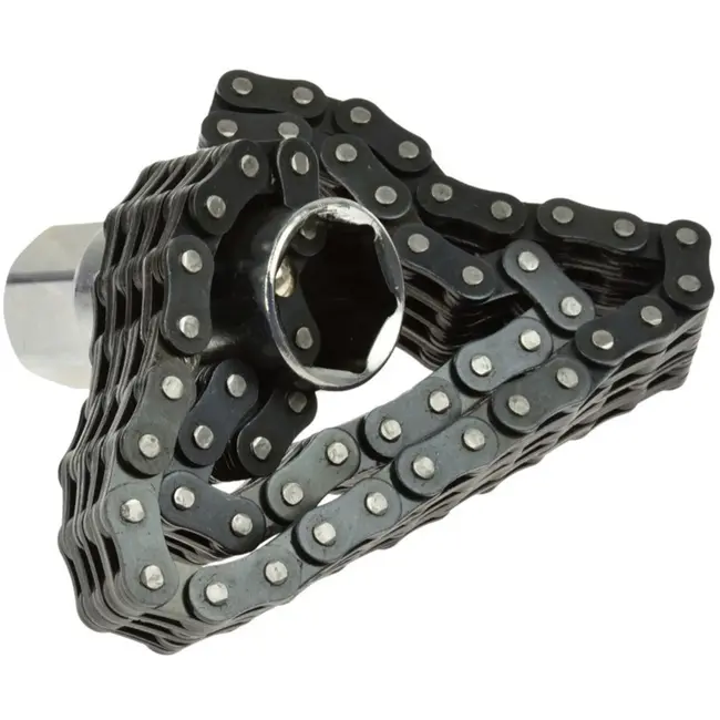 GEKO Universele ketting oliefiltersleutel - verstelbaar - tot 130 mm diameter