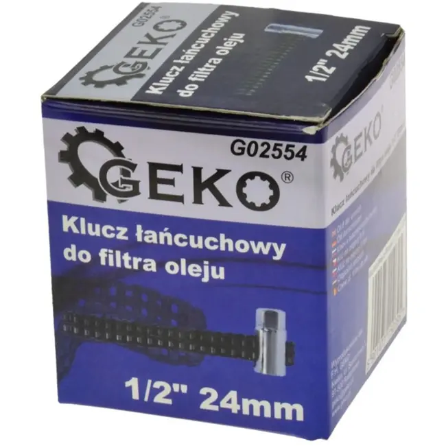 GEKO Universele ketting oliefiltersleutel - verstelbaar - tot 130 mm diameter