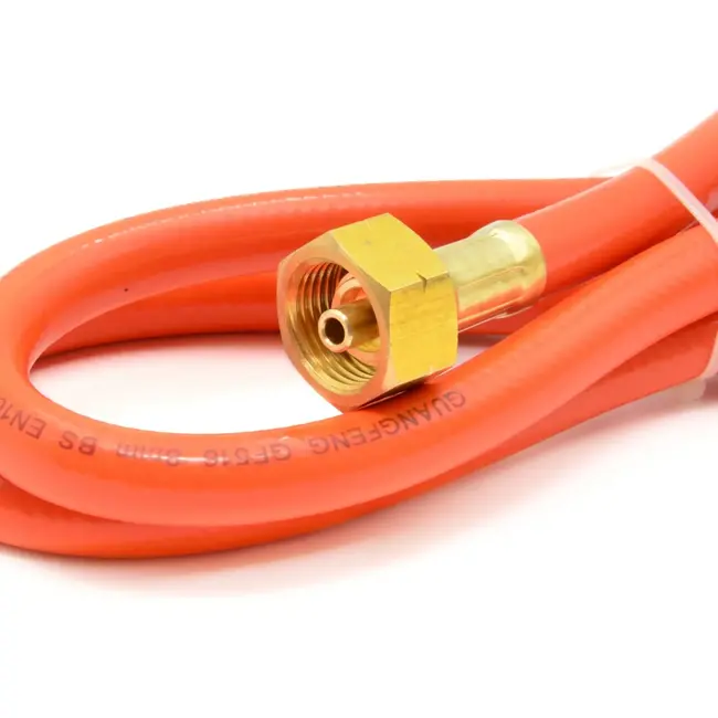 GEKO Gasslang - 1,5 m - Voor verwarmingsbrander - 10 bar - Rubber - Ø 8 mm