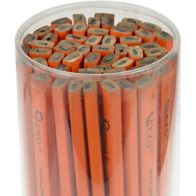 GEKO Timmermanspotlood - HB Hardheid - 245 mm - 55 stuks in koker