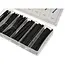 GEKO Assortiment krimpkousen - vlamvertragend - 100 stuks - zwart - diverse maten
