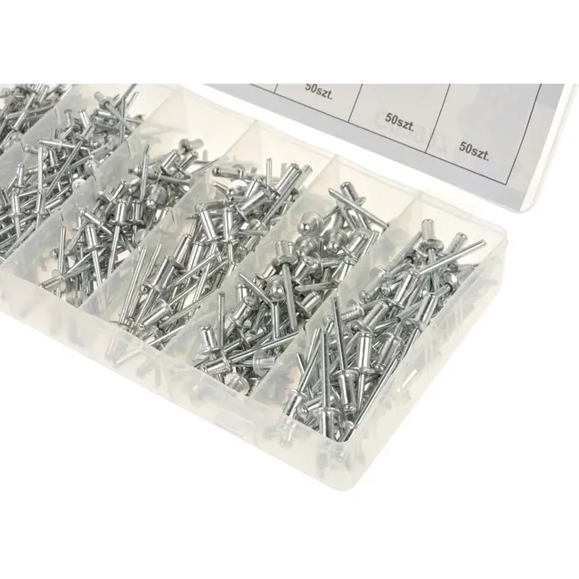 GEKO Aluminium popnagelset - 400 stuks - Roestvrij - Inclusief opbergdoos