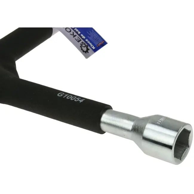 GEKO Kruissleutel - Versterkt - Antislip Handvat - 17/19/21 mm - 355 mm - Zwart