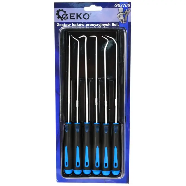 GEKO 6-delige haak- en pisset - hittebestendig staal - 240 mm