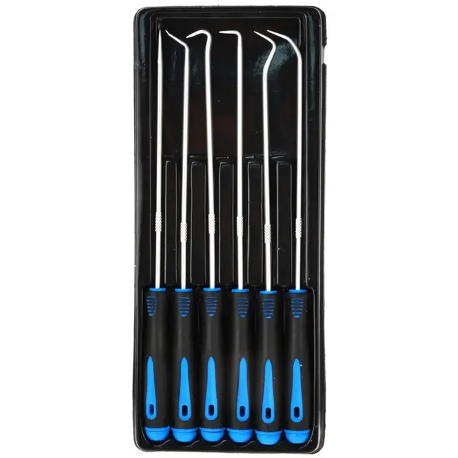 GEKO 6-delige haak- en pisset - hittebestendig staal - 240 mm