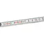 GEKO Houten vouwmeter - 1m - 5 secties - wit - nauwkeurigheid klasse III
