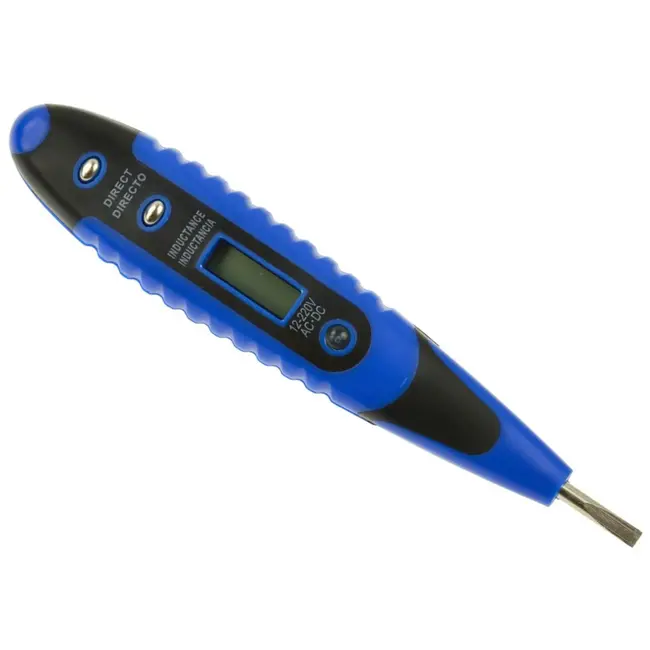 GEKO Elektronische spanningstester - 3 mm platte punt - 140 mm lang - Ergonomische riemclip