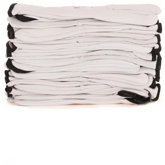 GEKO Leren werkhandschoenen - geitenleer - maat 8 - wit - EN388 2131 - 12 stuks