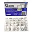 GEKO Aluminium ringen set - 30 maten - 300 stuks - met opbergdoos