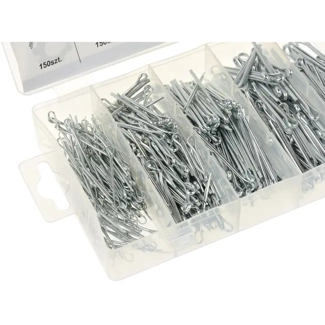 GEKO Assortiment borgpennen - 6 maten - 555 stuks - Duurzaam en eenvoudig op te bergen