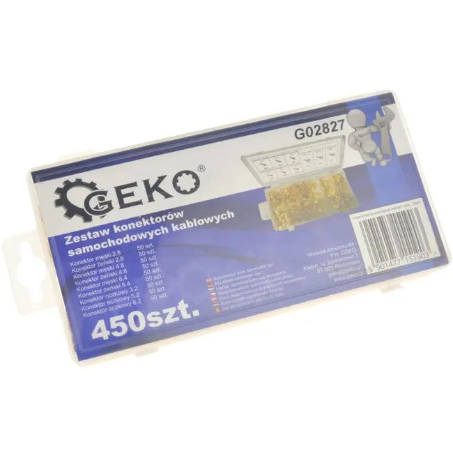 GEKO Terminal Connector Set - Diverse Maten - 450 stuks - Niet-geïsoleerd