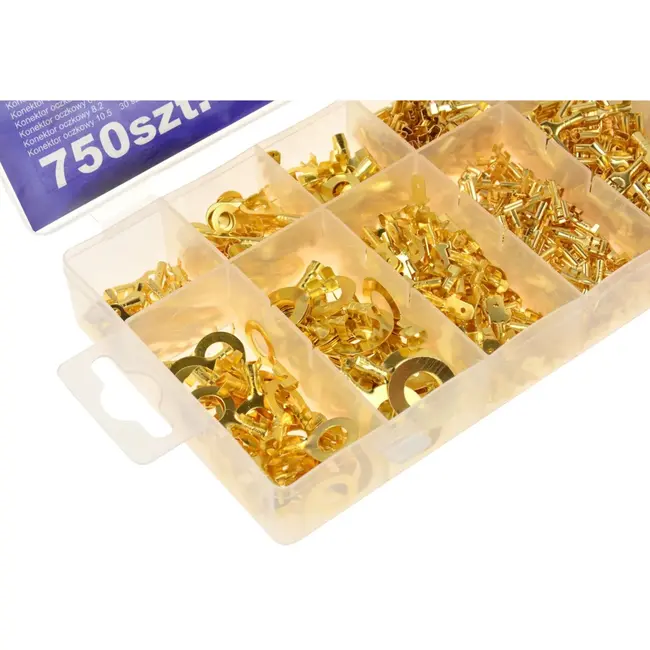 GEKO Terminal Connector Set - 750 stuks - Diverse maten - Ongeïsoleerd