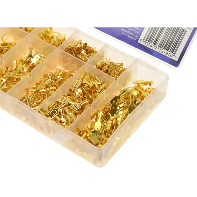 GEKO Terminal Connector Set - 750 stuks - Diverse maten - Ongeïsoleerd
