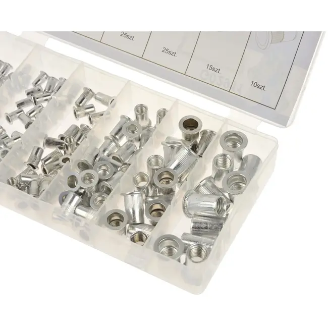 GEKO Aluminium blindklinkmoeren set - 150 stuks - 6 maten M3-M10