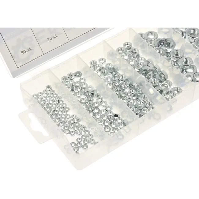 GEKO Roestvrijstalen moeren set - 300 stuks - Diverse maten