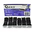 GEKO Assortiment krimpkousen - 196 stuks - zwart - diverse maten - met opbergdoos