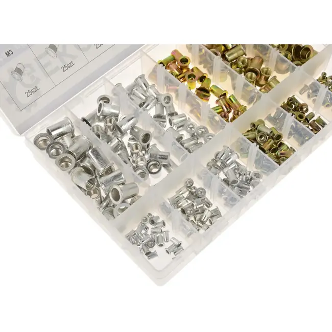 GEKO Stalen en aluminium blindklinkmoeren - 6 maten - 300 stuks