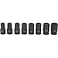 GEKO Impact dopsleutelset - 6-punts - Cr-V staal - 8-delig - 17-32 mm
