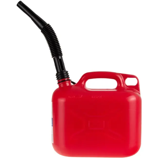 GEKO Plastic jerrycan - 5 liter - flexibel tuit - ergonomisch - rood