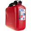 GEKO Plastic brandstofkan - 10 liter - flexibel tuit - ergonomische greep - rood