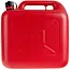 GEKO Plastic brandstofkan - 10 liter - flexibel tuit - ergonomische greep - rood