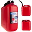 GEKO Plastic brandstofkan - 20 liter - Flexibele tuit - Ergonomisch handvat - Rood