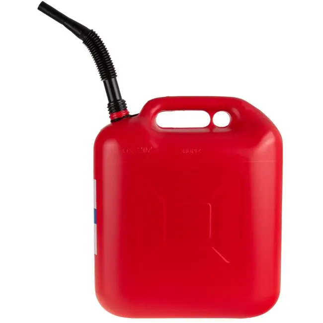 GEKO Plastic brandstofkan - 20 liter - Flexibele tuit - Ergonomisch handvat - Rood