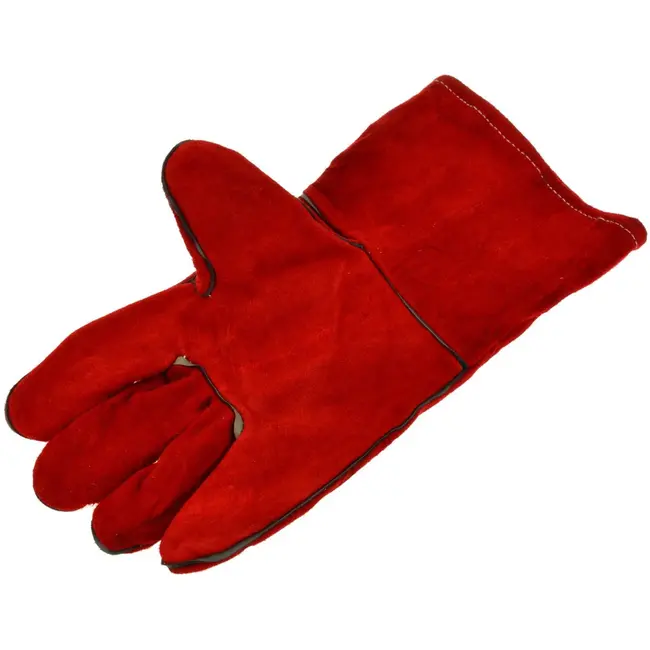 GEKO Lange lasbeschermhandschoenen - koeienleer - hittebestendig - CE-gecertificeerd - 12 stuks