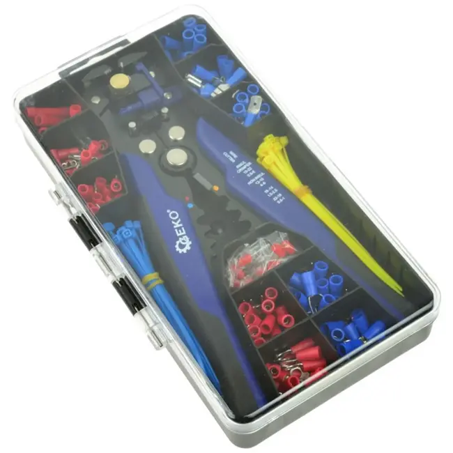 GEKO Multifunctionele striptang set - 260-delig - Comfortabel en duurzaam - 0,2-6 mm werkbereik