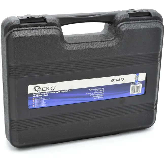 GEKO Langdurige dopsleutelset - 6-punts - Cr-V staal - 16-delig - 10-32 mm