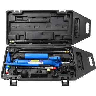 GEKO Krachtige hydraulische krikset - 10 ton capaciteit - 130 mm slag - veelzijdige toepassingen