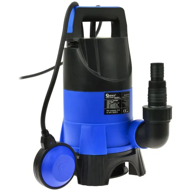 GEKO Krachtige dompelpomp voor vuil water - 400W - Met vlotterschakelaar - IPx8 - Max. 7500 l/u