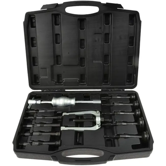 GEKO Bearing extractor set - veelzijdig precisiegereedschap - 8-58 mm - 14-delig