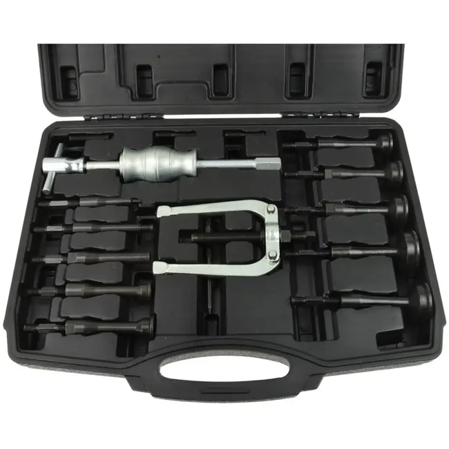 GEKO Bearing extractor set - veelzijdig precisiegereedschap - 8-58 mm - 14-delig