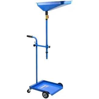 GEKO Mobiele olieafvoer - 360° draaibare opvangschaal - Verstelbaar tot 170 cm - 10 liter capaciteit