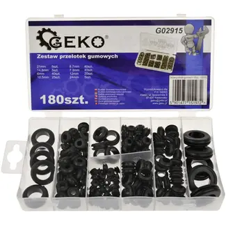 GEKO Rubberen doorvoertules set - 180 stuks - Diverse maten - Bescherming kabels