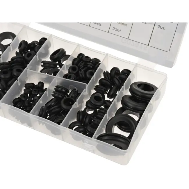 GEKO Rubberen doorvoertules set - 180 stuks - Diverse maten - Bescherming kabels